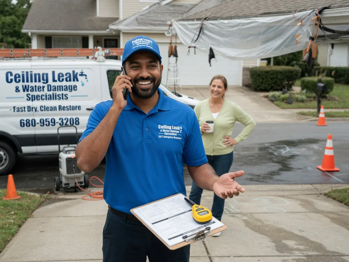 Ceiling Leak Cleanup Indian Springs, NV FAQs